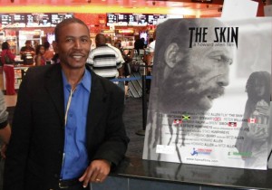 Antiguan Filmmaker Howard Allen in Los Angeles at the RAVE Cinema where HAMAfilms feature film "The Skin" was screened during Pan African Film Festival in February 2014.
