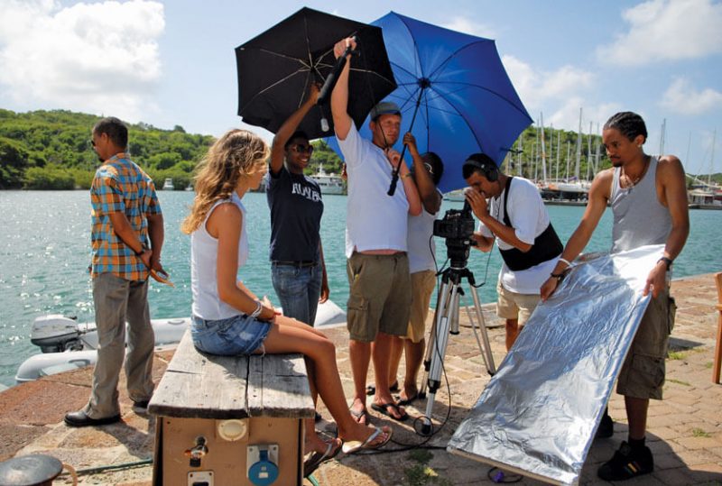 Scene from The Skin filmed on location at Nelson’s Dockyard, Antigua & Barbuda. The location was mentioned as one of 10 Caribbean maritime movie destinations.